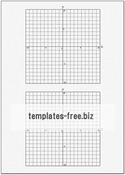 一次関数グラフ用紙のフォーマット