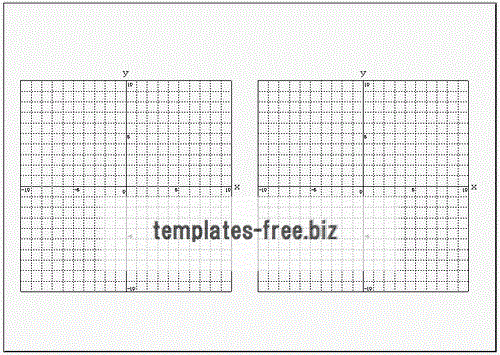 Excelで作成した一次関数グラフ用紙