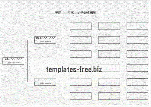 子供会連絡網のフォーマット